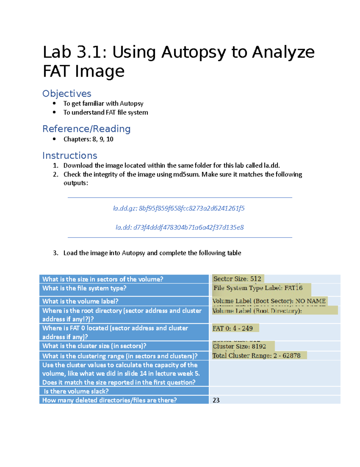 Lab 3 SEC815 - Lab - Lab 3: Using Autopsy to Analyze FAT Image ...