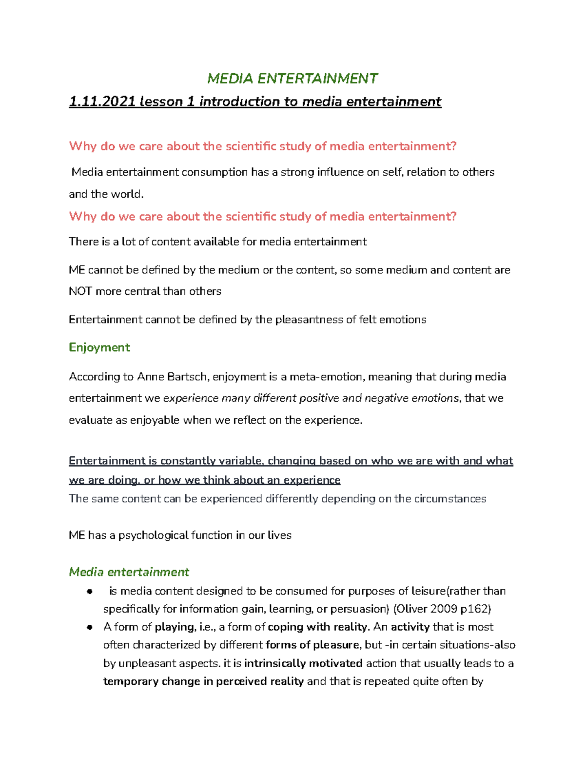 Discovering Entrateinment: Making Your Training Truly Enjoyable
