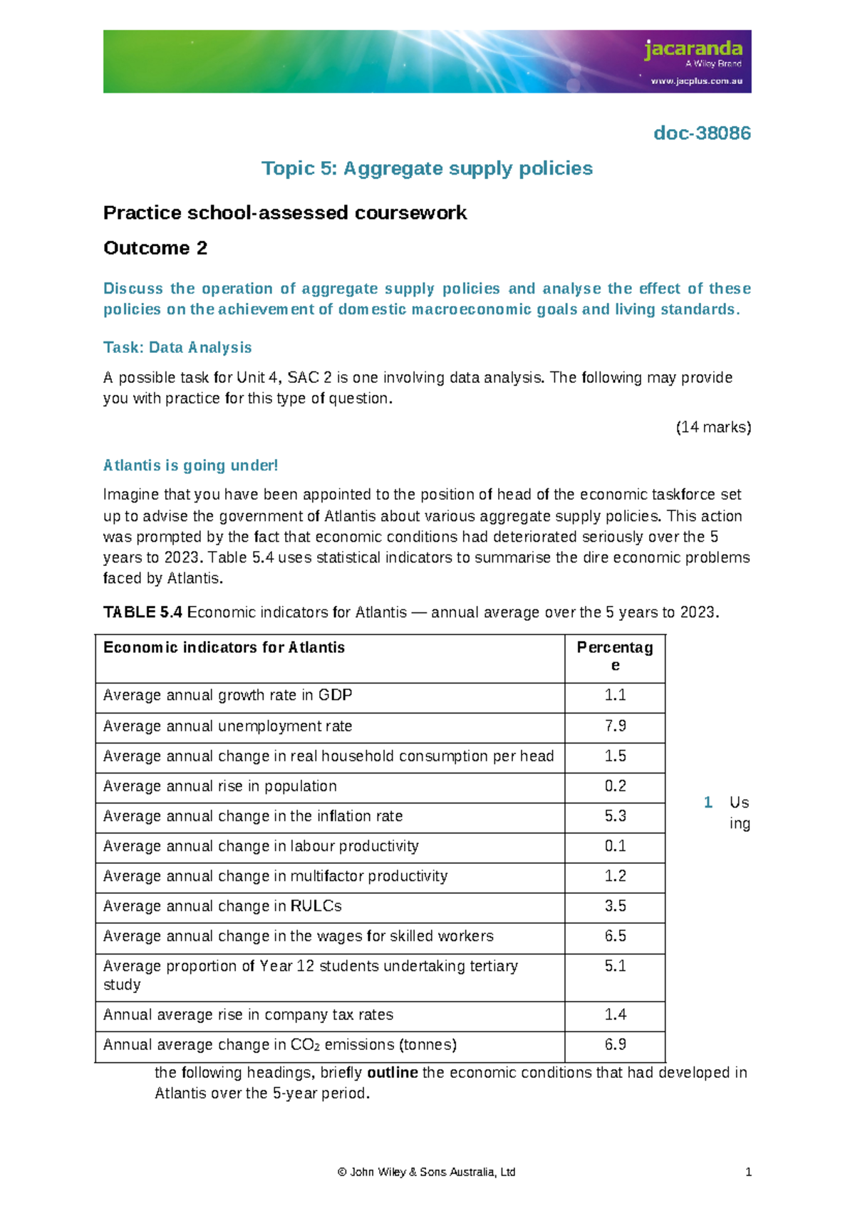 Doc-38086 - it is a practice sac for unit 4 aos 2 - doc- Topic 5 ...