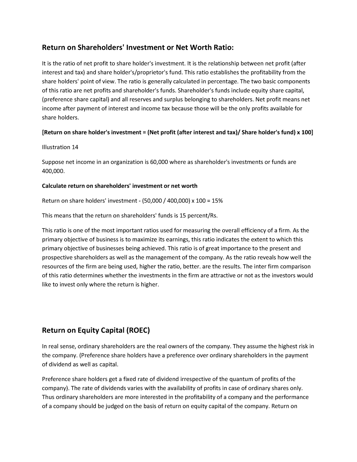 return-on-shareholders-it-is-the-relationship-between-net-profit