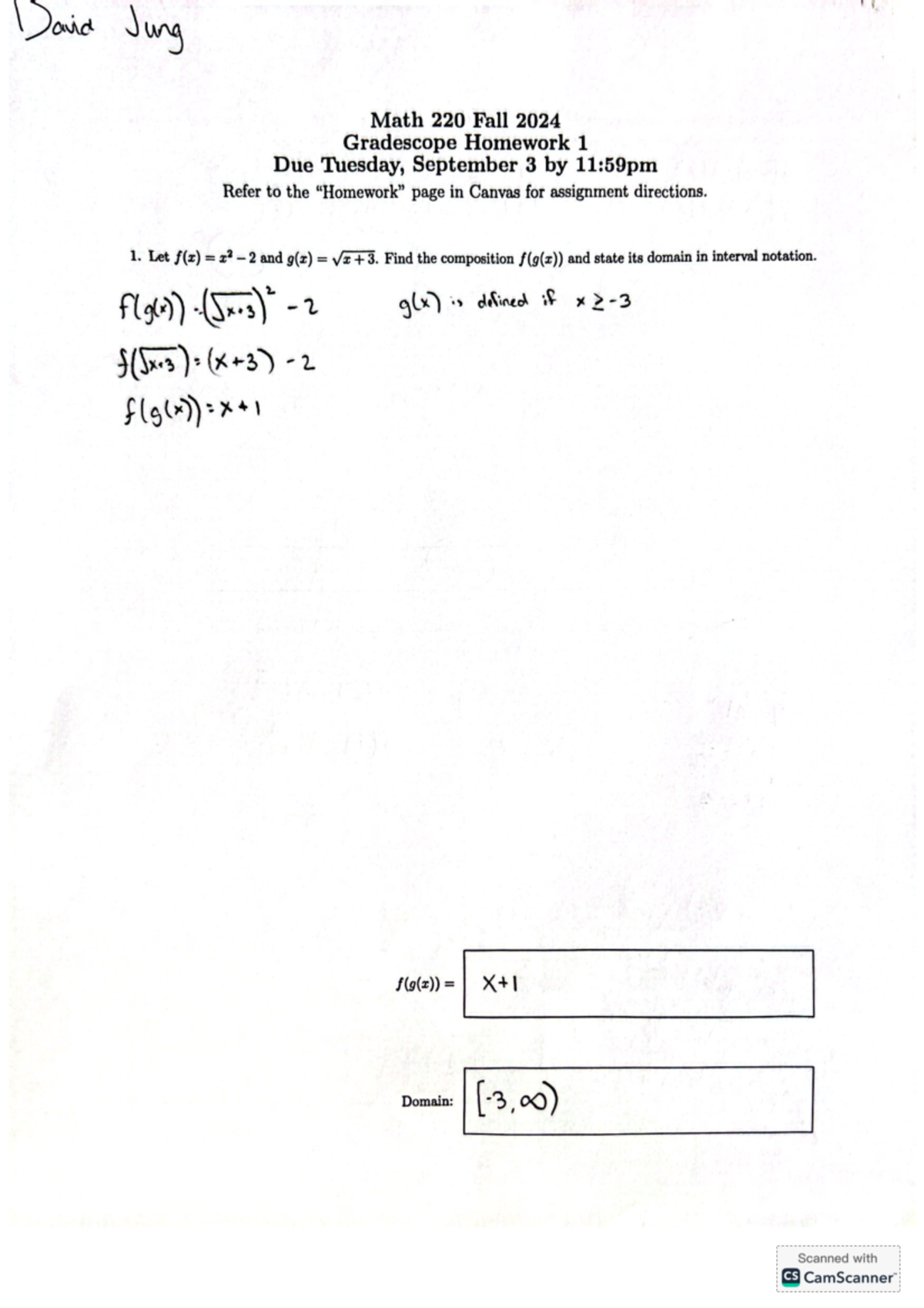 GS 01 - Concepts applying to basic calculus and algebra - David Jung ...