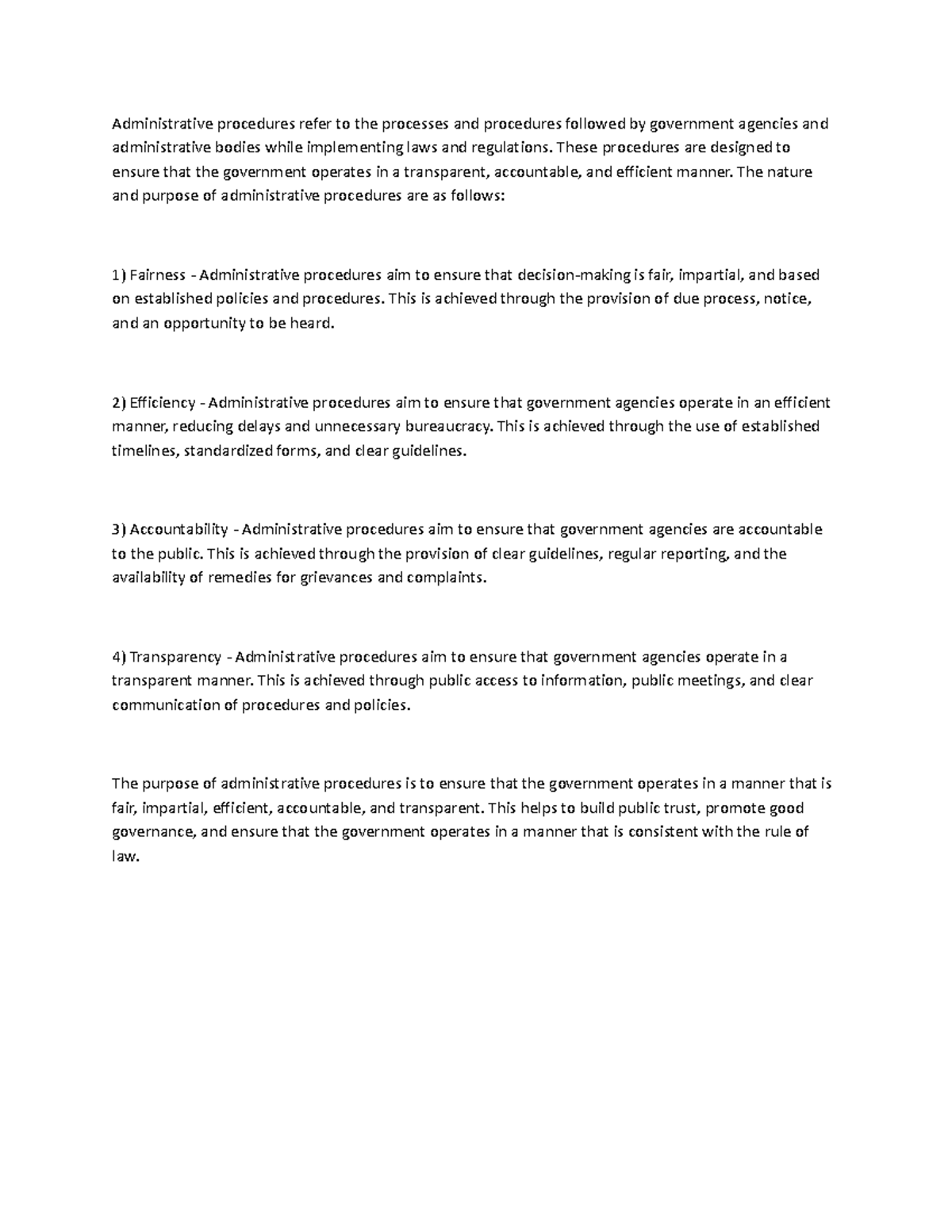 Administrative law 2-WPS Office - Administrative procedures refer to ...