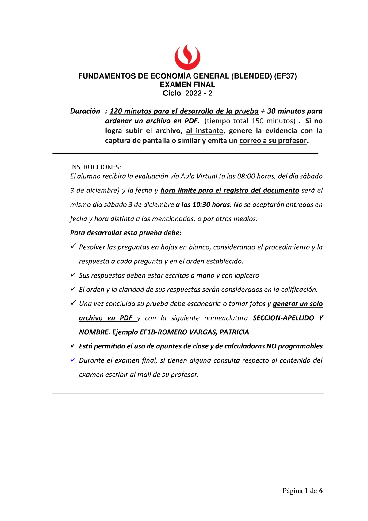 EF37 Examen Final 2022 2 - FUNDAMENTOS DE ECONOMÍA GENERAL (BLENDED ...