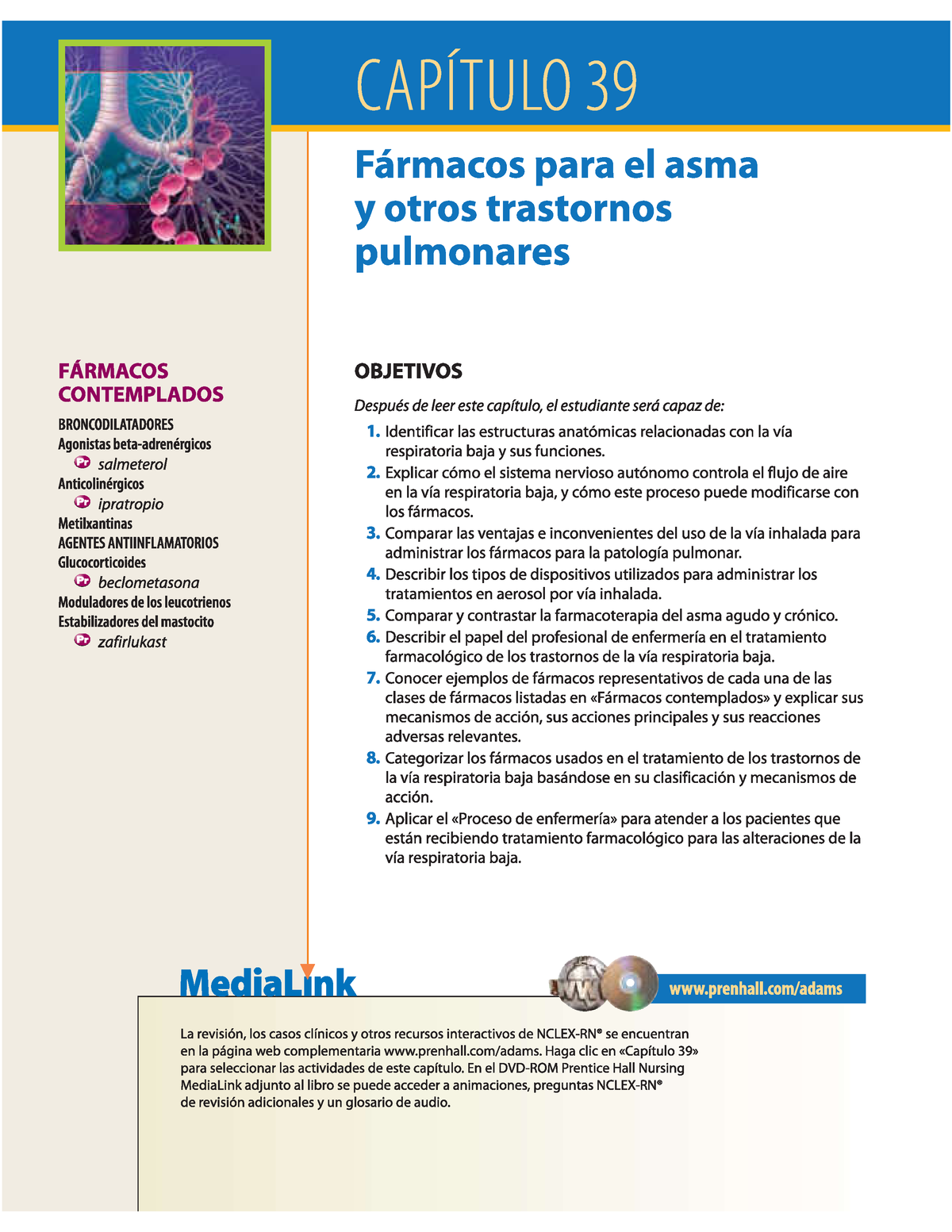 Adams. Farmacología Para Enfermería. Cap 39. Fármacos Para El Asma Y ...