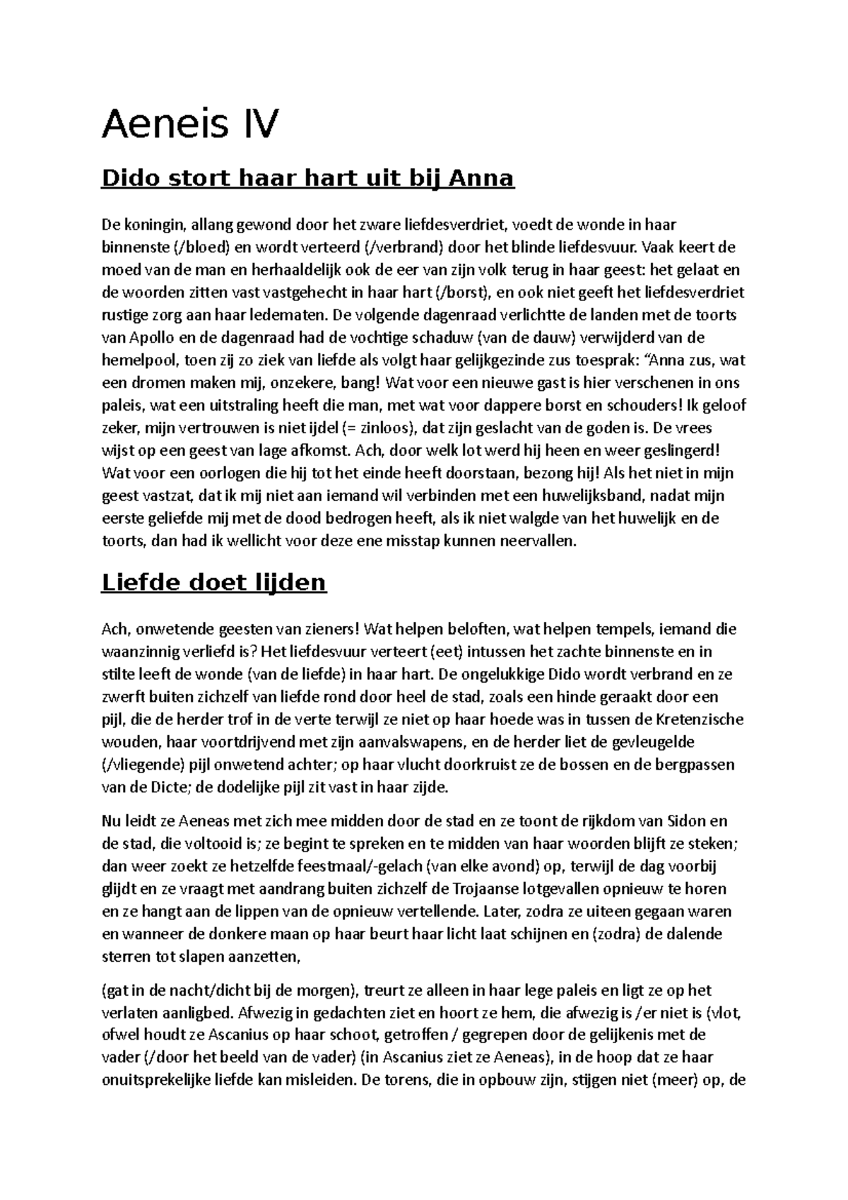 Vertaling-Latijn- Aeneis IV - Goede Versie (Automatisch Opgeslagen ...