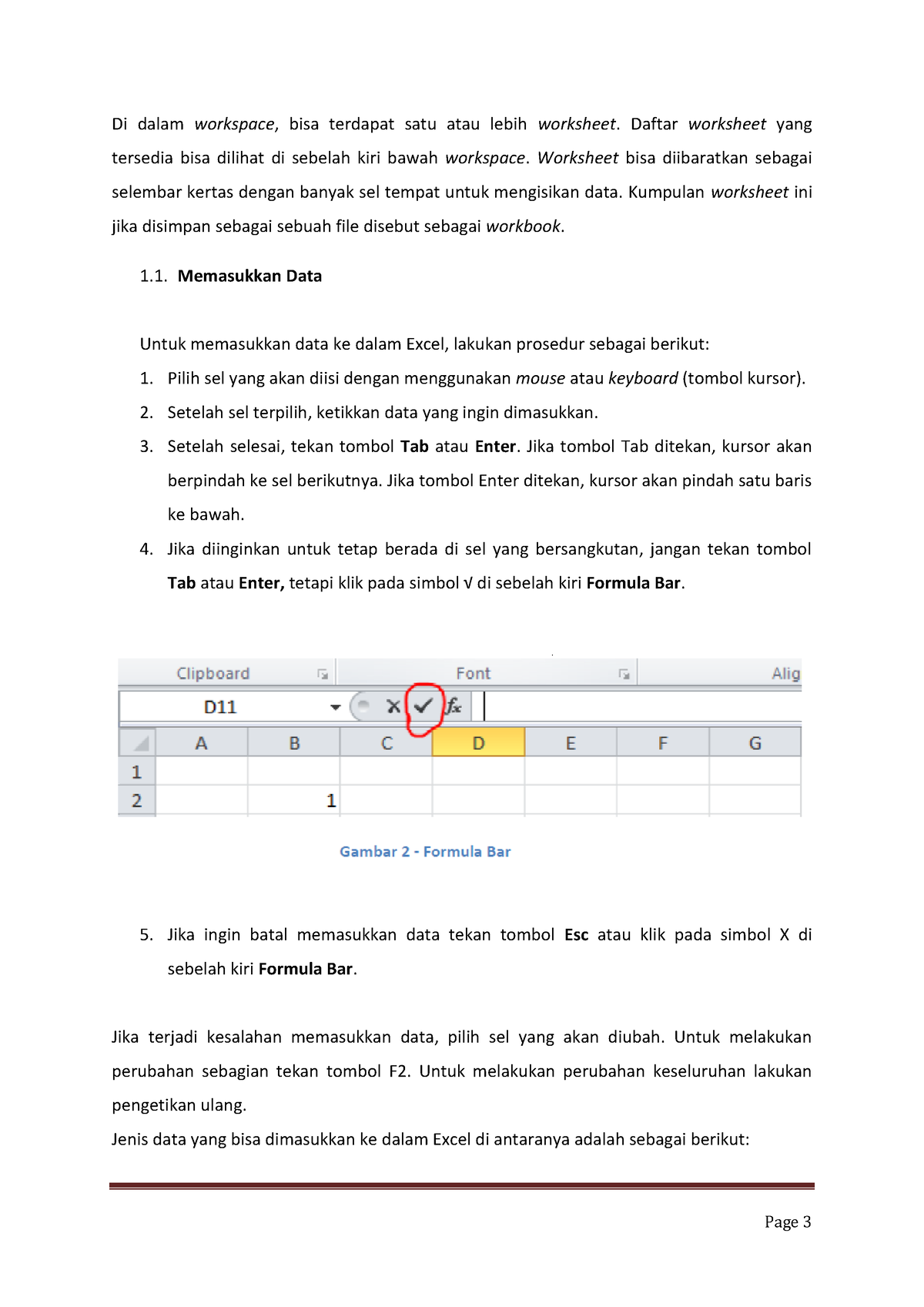 Materi Minggu 1-3 - Page 3 Di Dalam Workspace, Bisa Terdapat Satu Atau ...