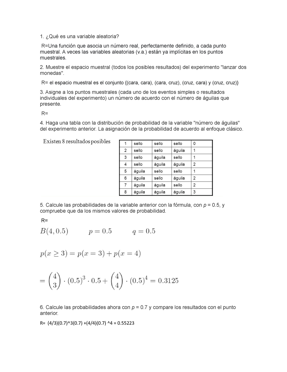 Ejercicio 3 De Variables Aleatorias Preguntas Resueltas - ¿Qué Es Una ...