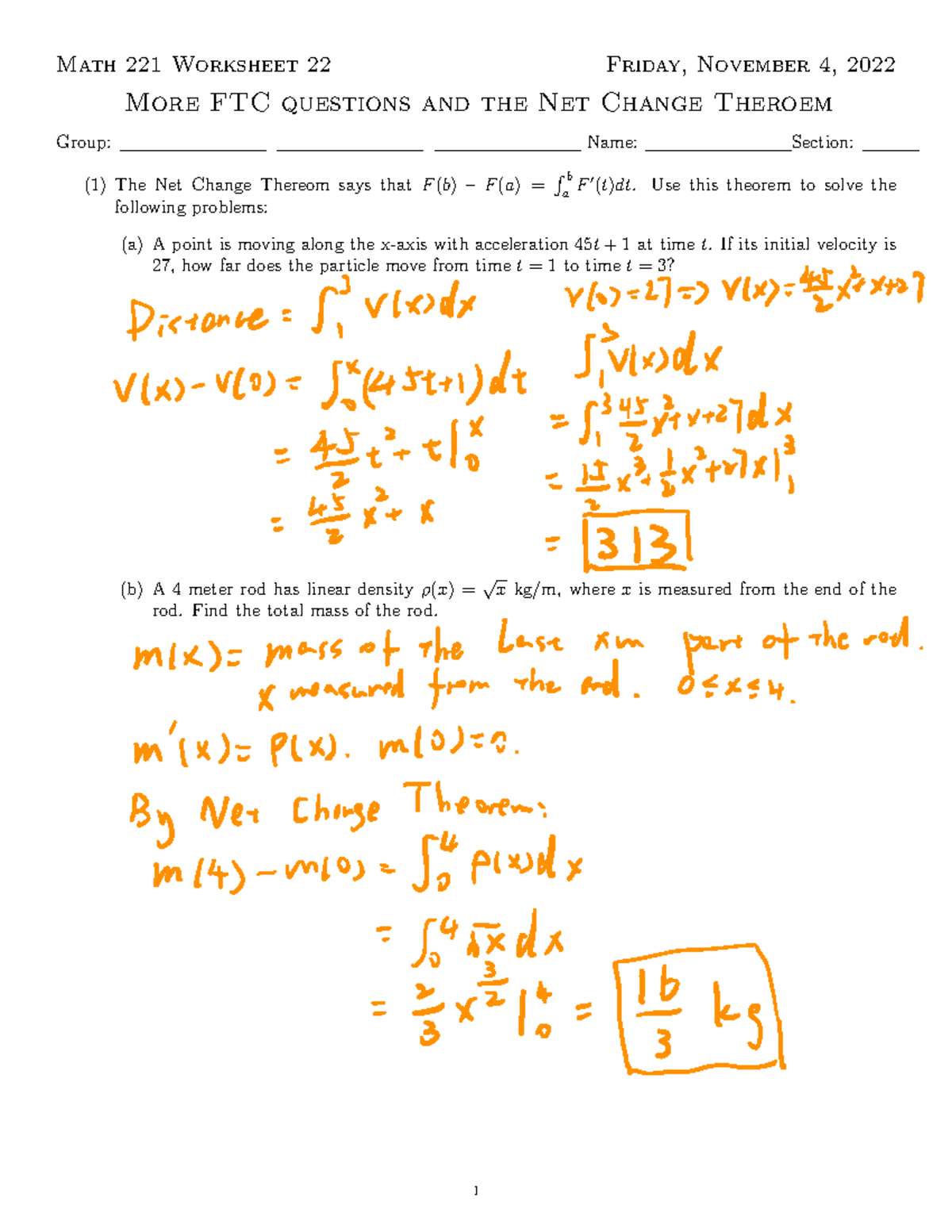 WS22 110422 sol - Solution for Worksheet 22 - Math 221 Worksheet 22 ...