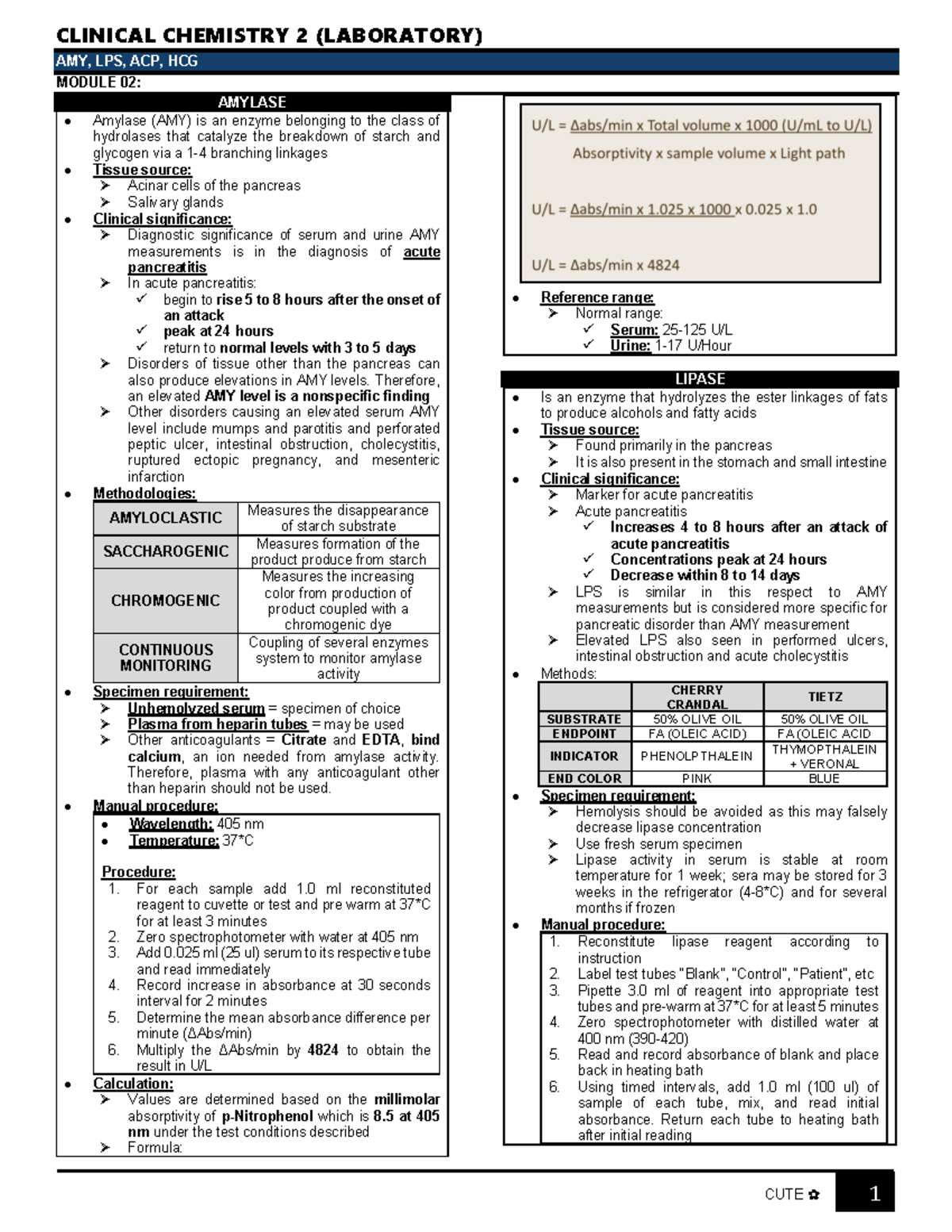 Laboratory- Midterms - ..... - CLINICAL CHEMISTRY 2 (LABORATORY) AMY ...