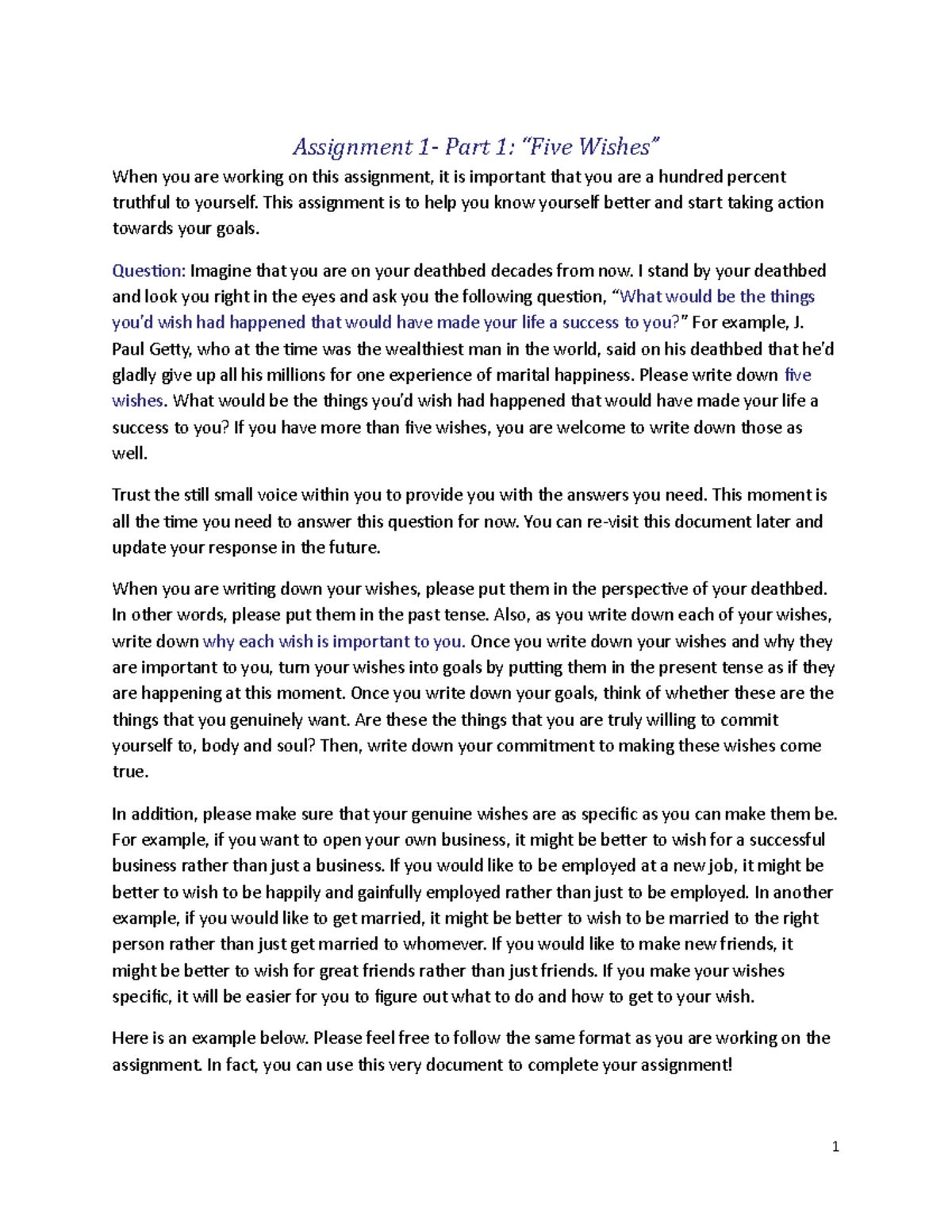 Fun Assig instructions for the first assignment - Assignment 1- Part 1 ...