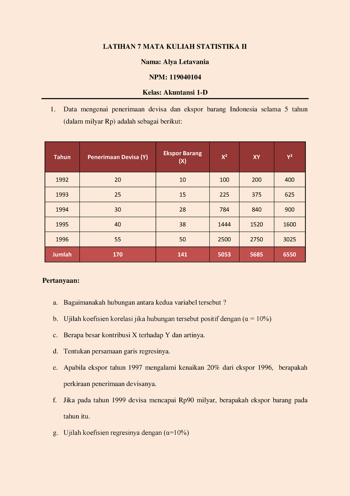 Latihan Soal Uji Regresi Korelasi Uji Regresi Korelasi Permasalahan Hot Sex Picture