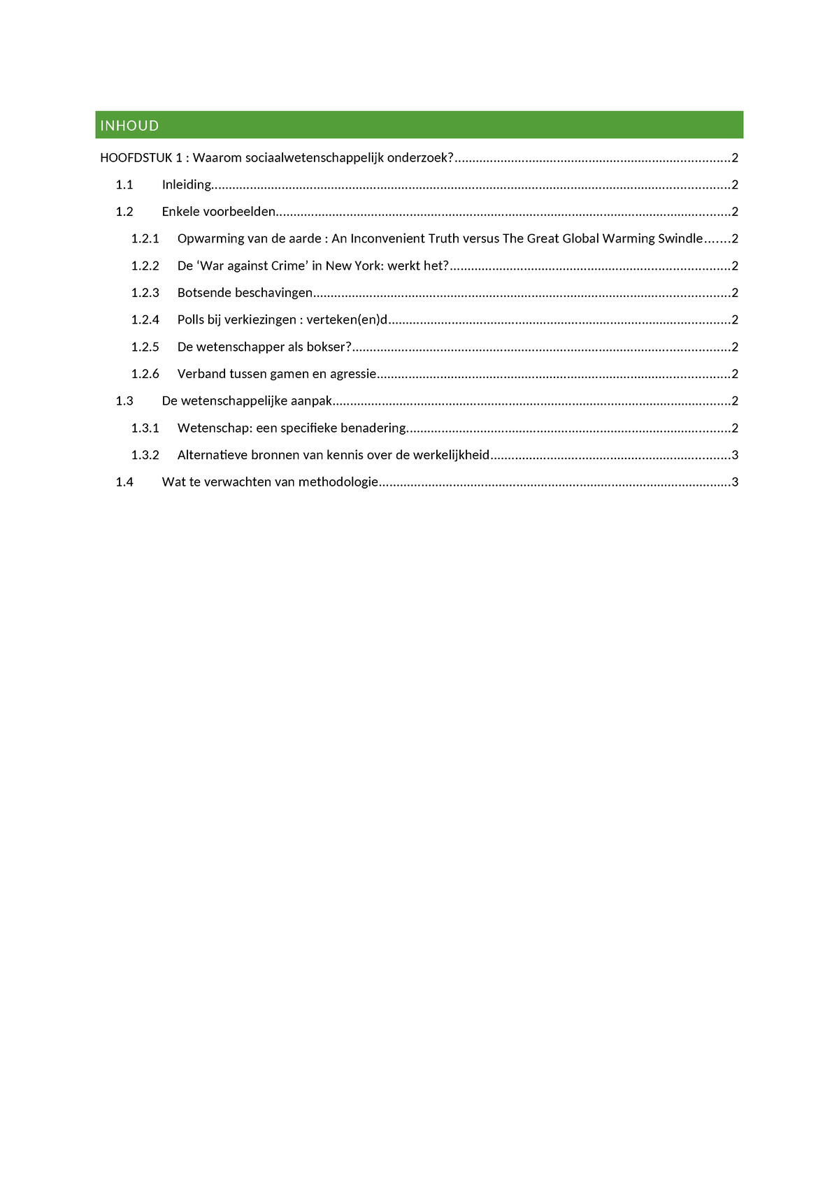 Sv Hoofdstuk 1 - Samenvatting Methodologie Van De Sociale Wetenschappen ...