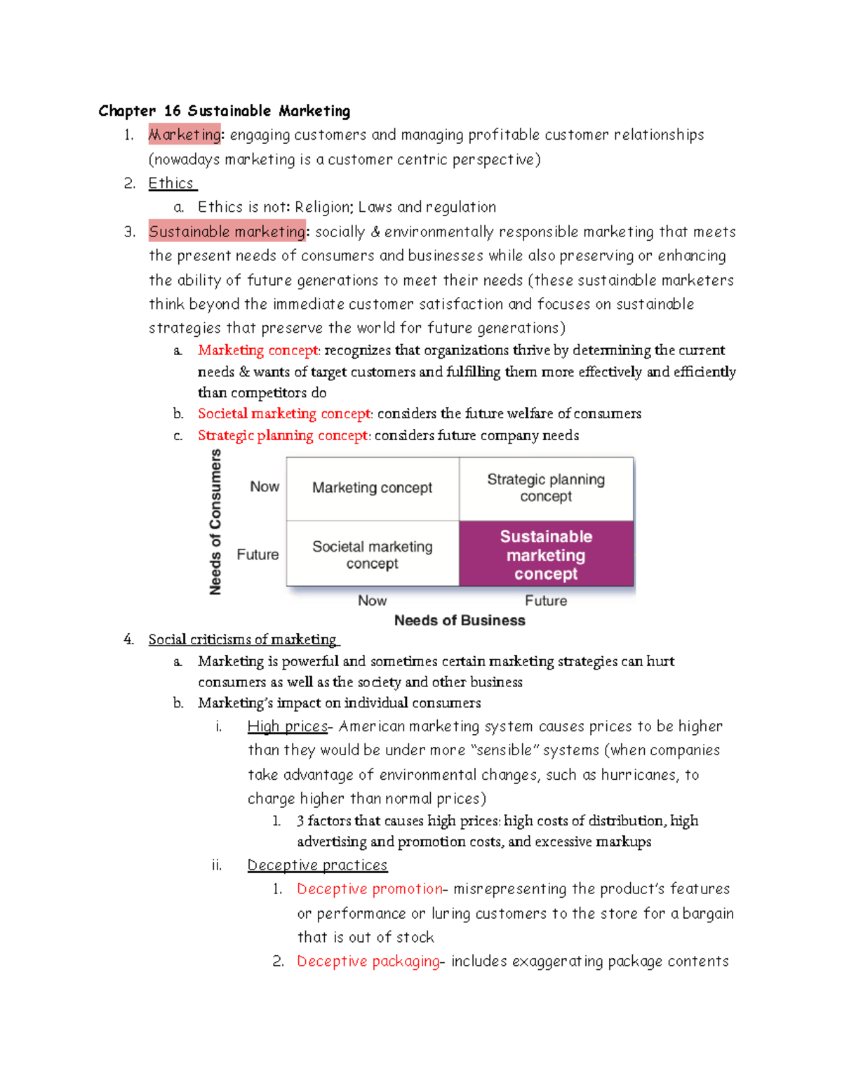 Chapter 16 (Sustainable Marketing) - Chapter 16 Sustainable Marketing ...
