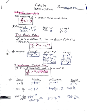 Calculus Chapter 1.7-1.8 pg 3 - MA110 - Studocu