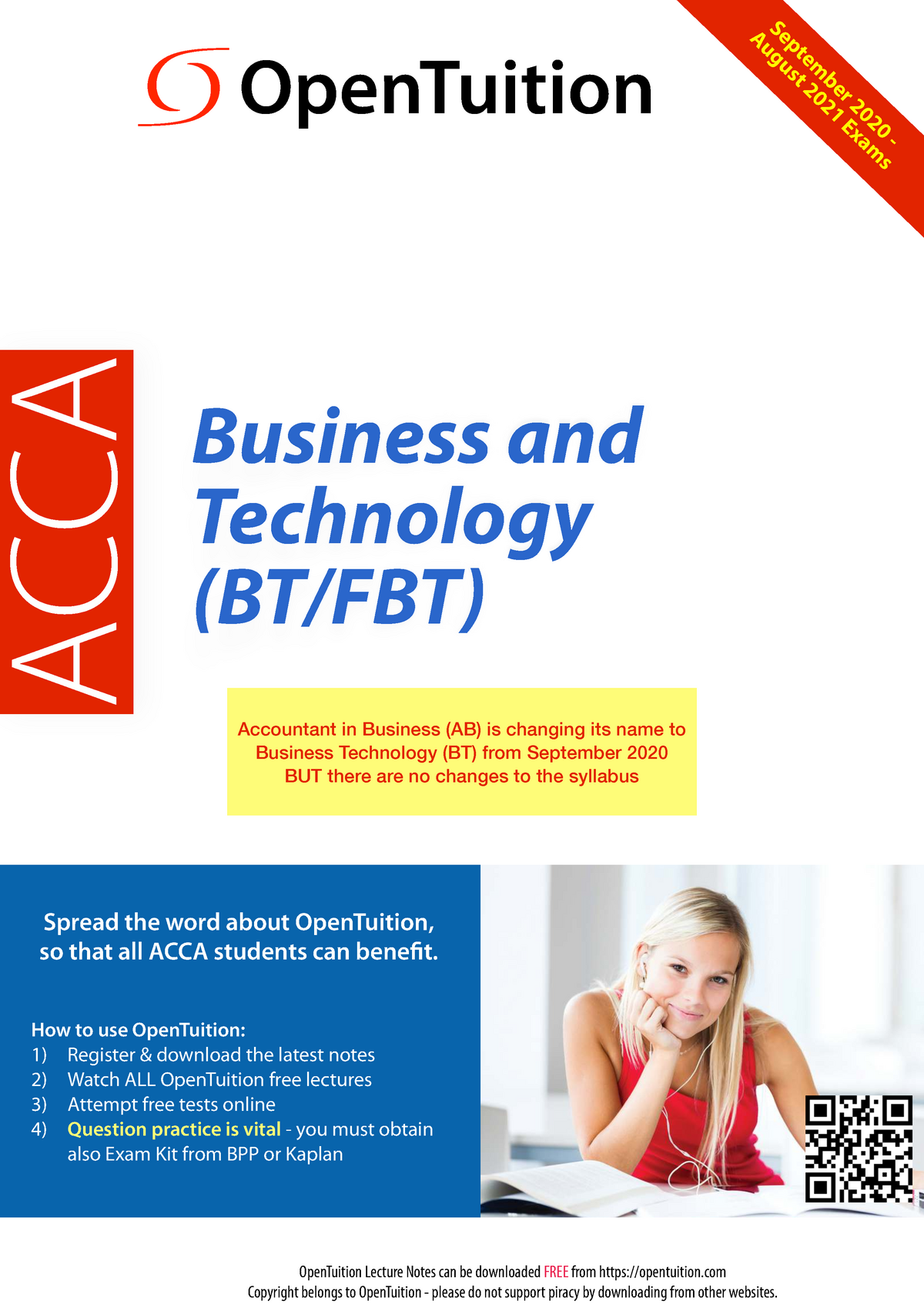 ACCA BT S20 Notes - Spread The Word About OpenTuition, So That All ACCA ...