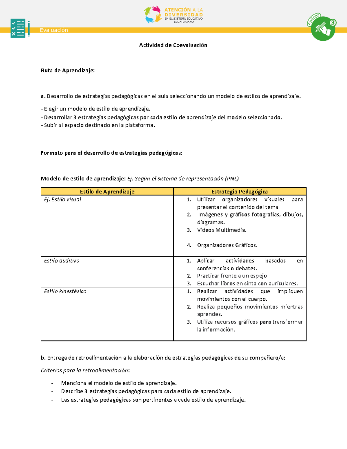 Anexo 9. Formato y ruta de aprendizaje para la Actividad de ...