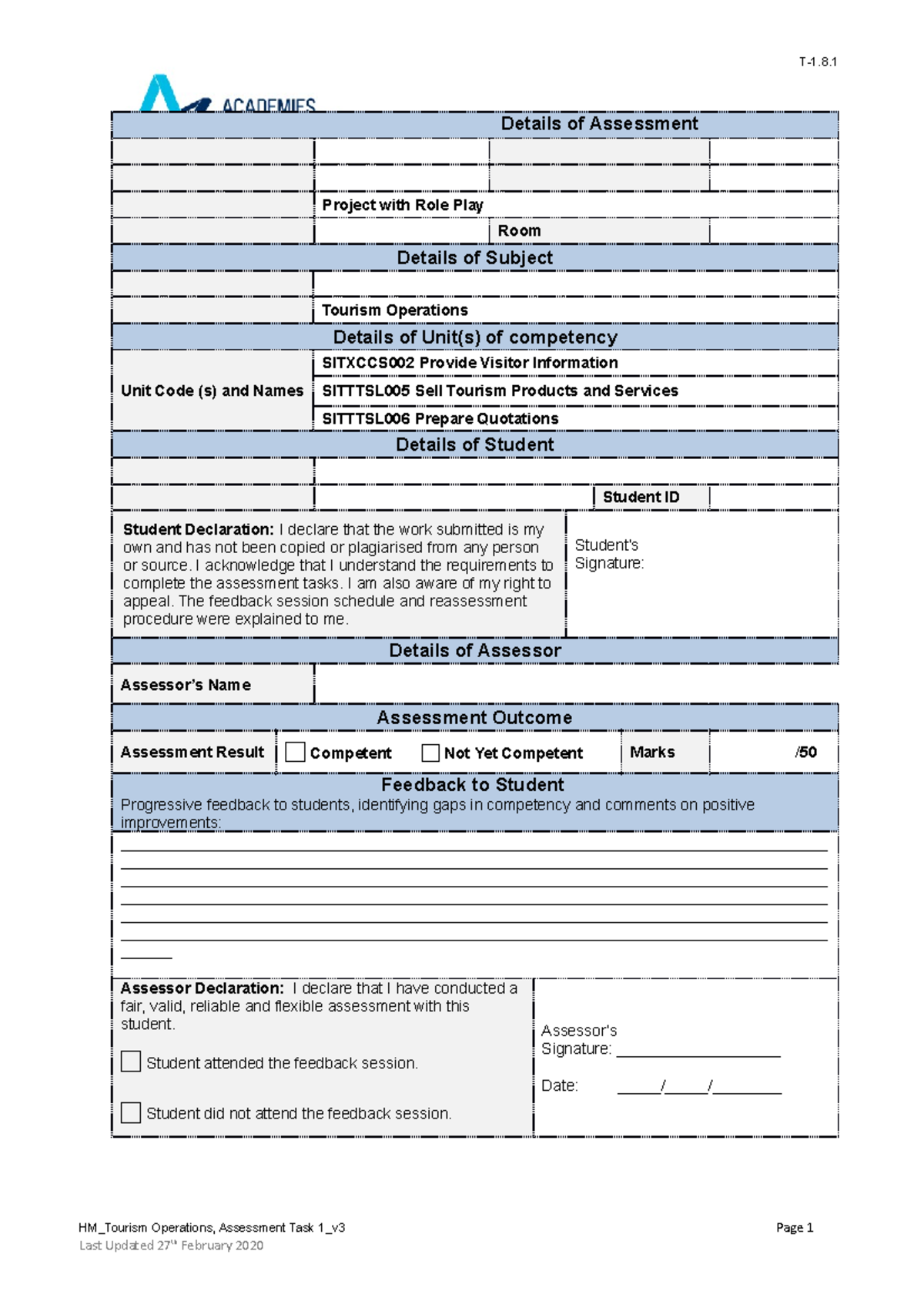 hm-assessment-i-tourism-operations-task-1-details-of-assessment-term