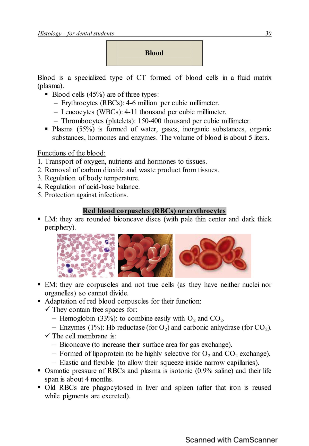 Histology - Blood - Studocu