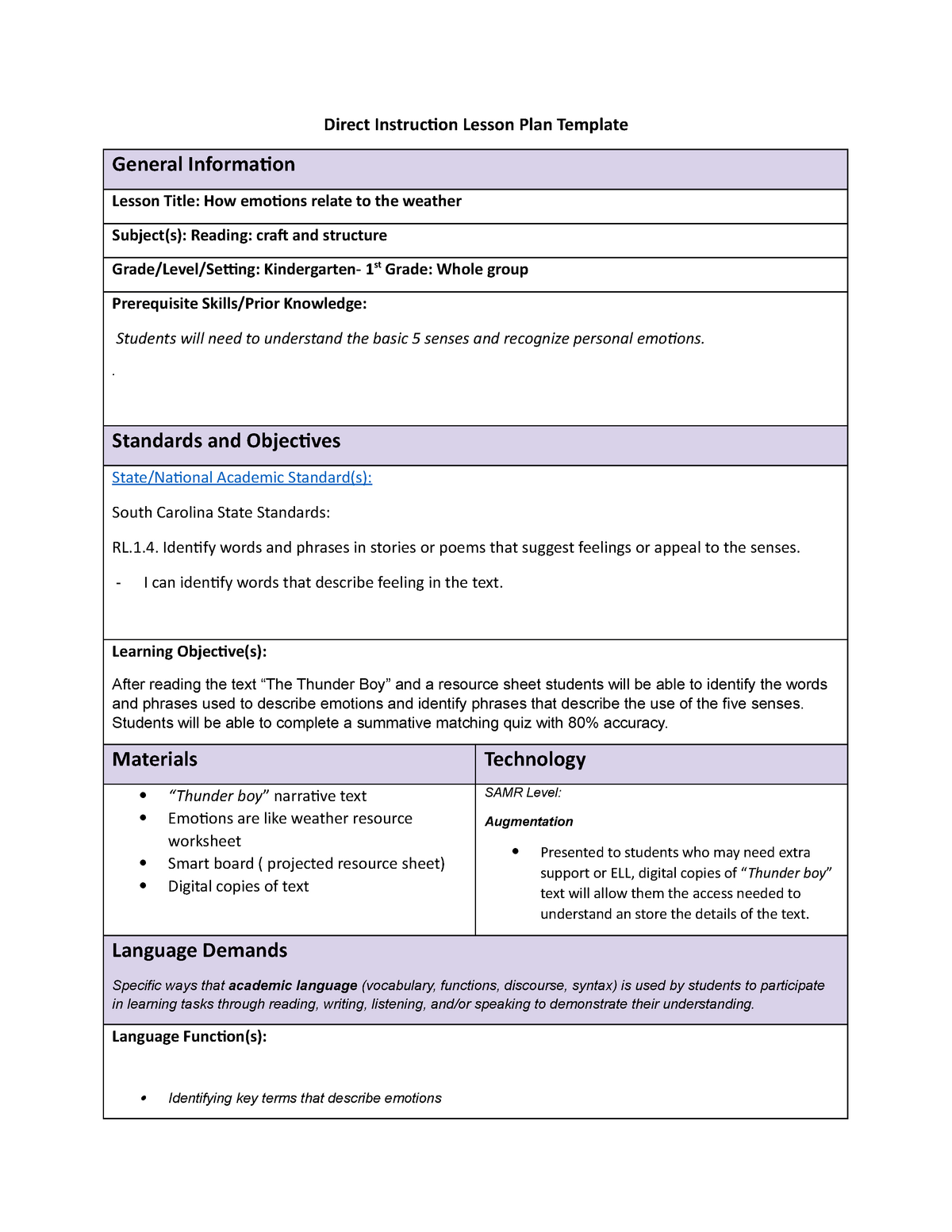 direct instruction lesson plan template 1 direct instruction lesson plan template general studocu