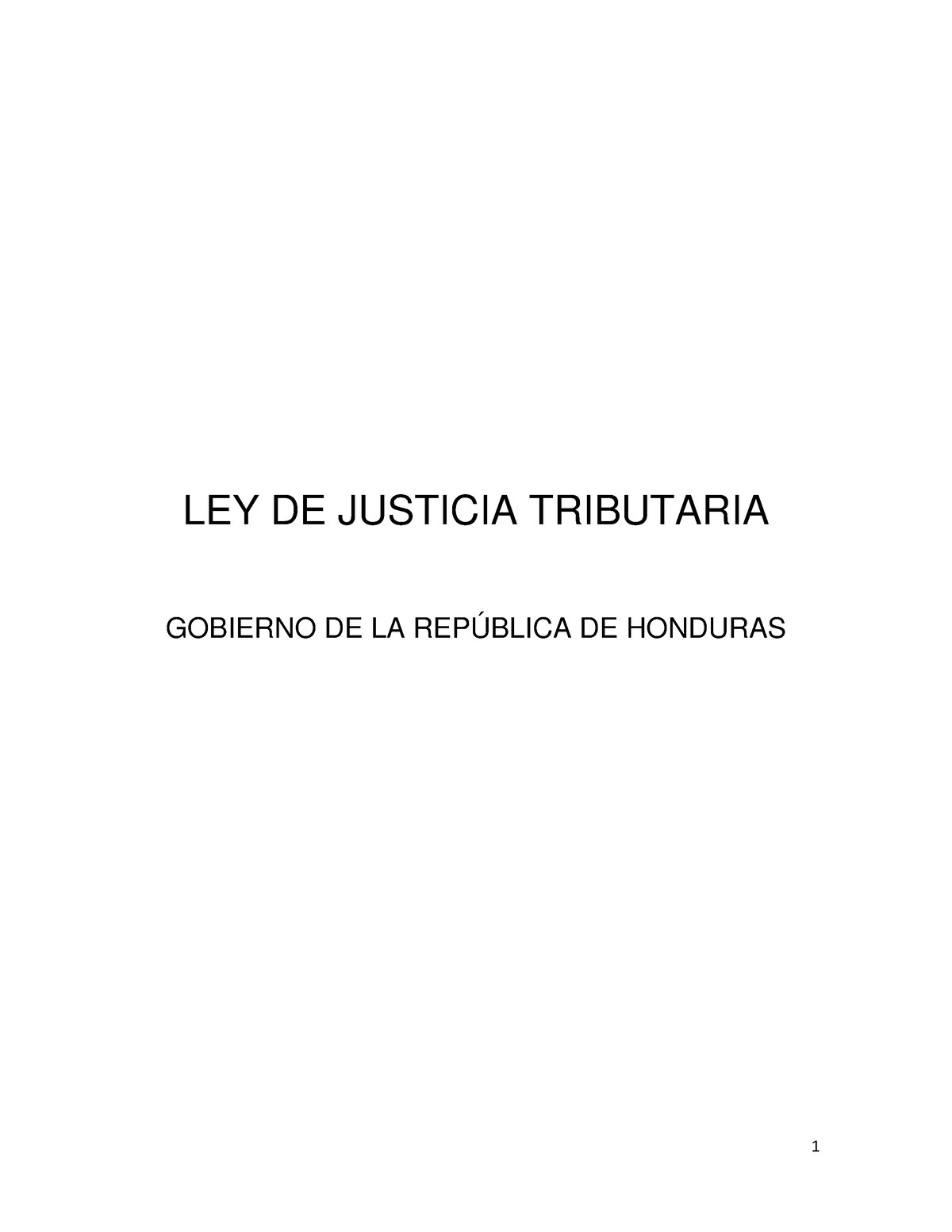 Ley De Justicia Tributaria Consolidada Ley De Justicia Tributaria