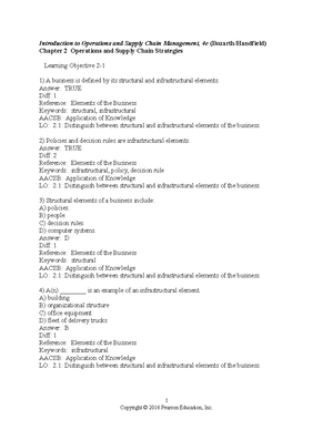 SCM 301 Exam 2 - Exam 2 - Chapters 4 And 6 Processes A Process Is ...