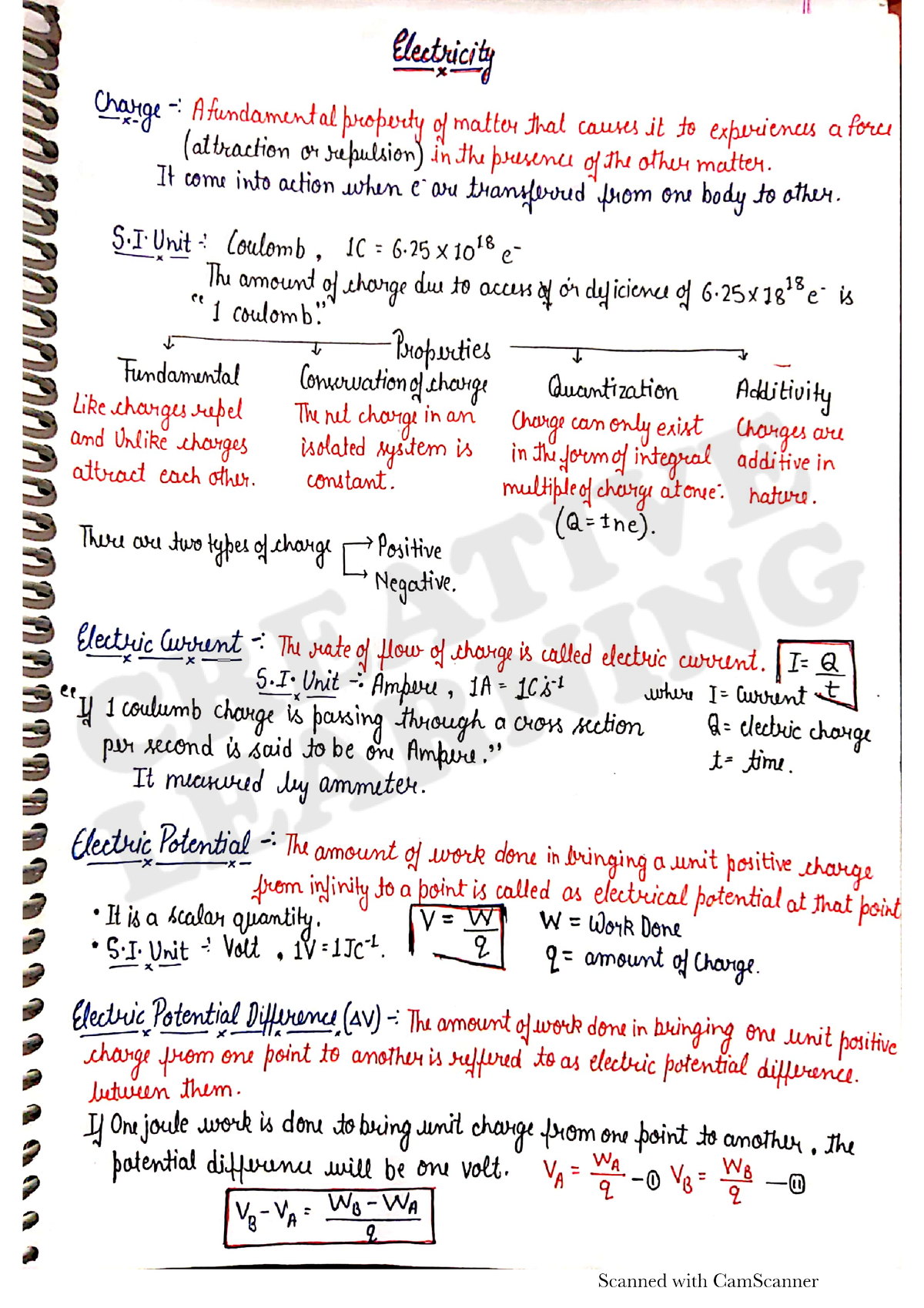 Ch. 12 Electricity - rtthh - Biology Class 12 - Studocu