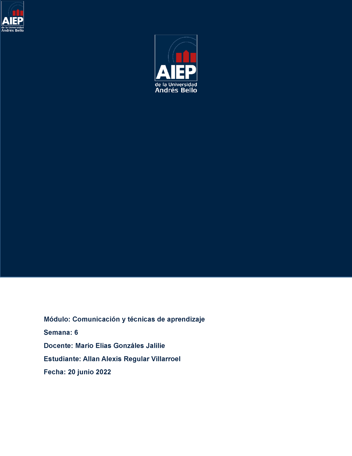 N1 U2 S6 Allan Regular Módulo Comunicación Y Técnicas De Aprendizaje