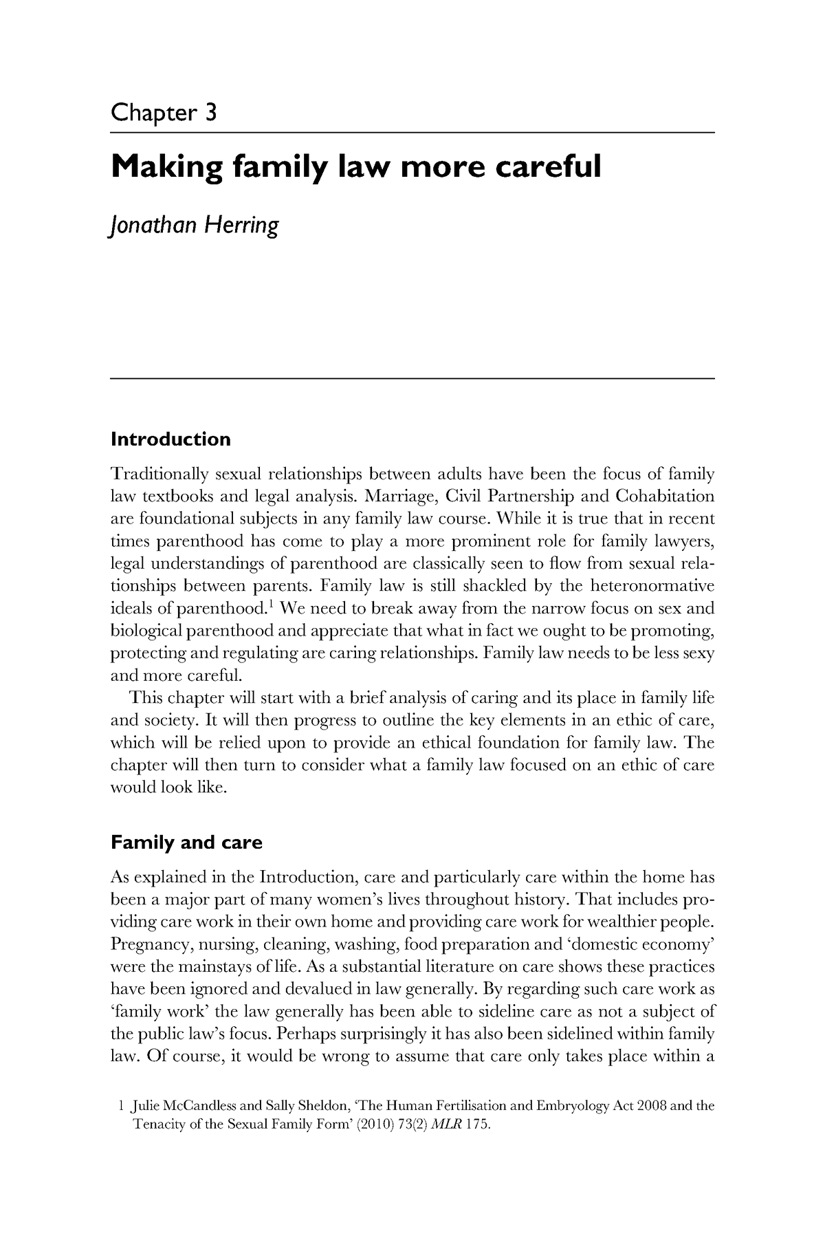 S2Making Family Law More Careful Chapter 3 Making family law more careful Jonathan Herring