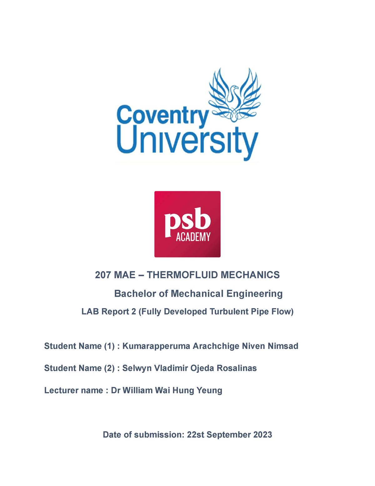 tm-lab-2-pipe-flow-pipe-flow-report-207-mae-thermofluid-mechanics