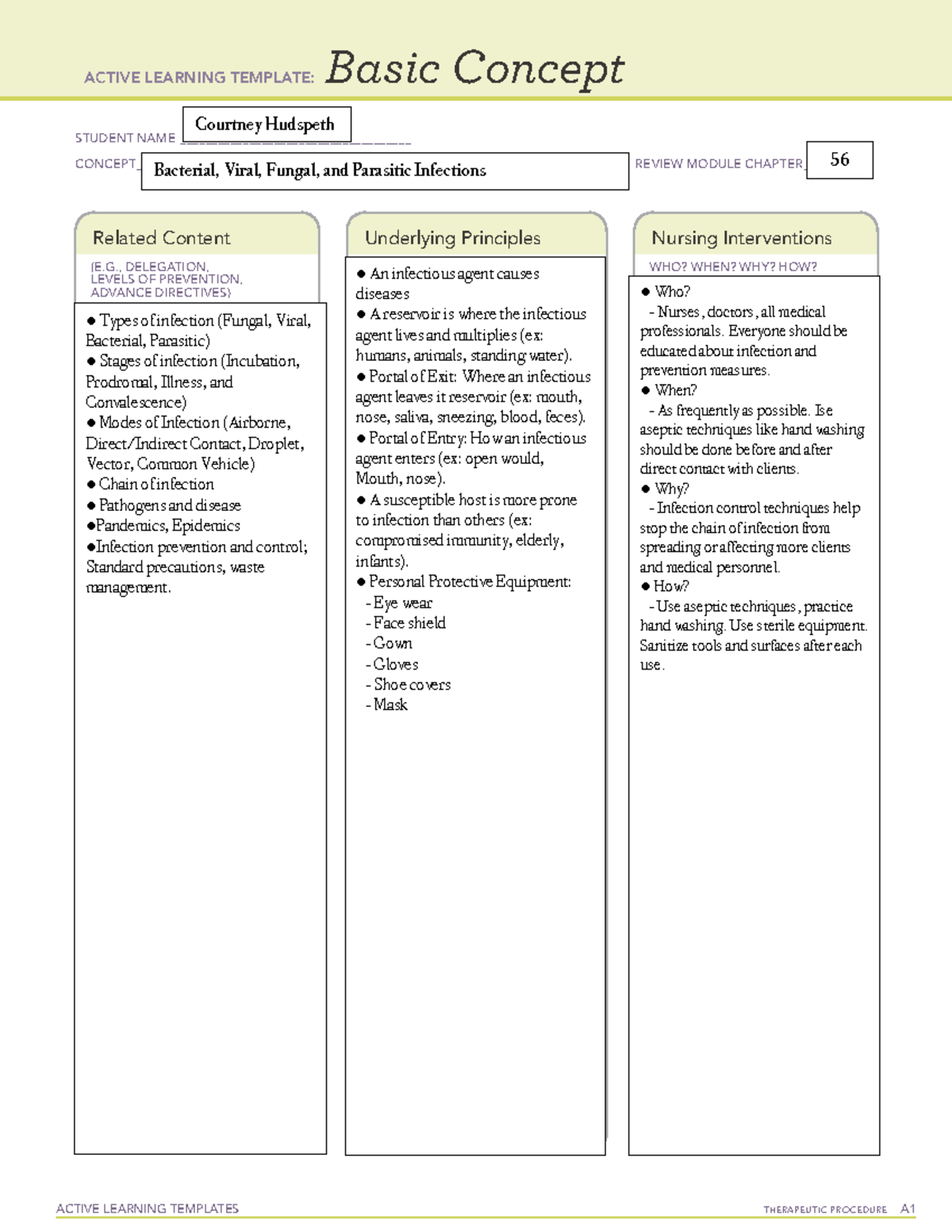 Bacterial, Viral, Fungal, And Parasitic Infections Basic Concept Chp56 ...