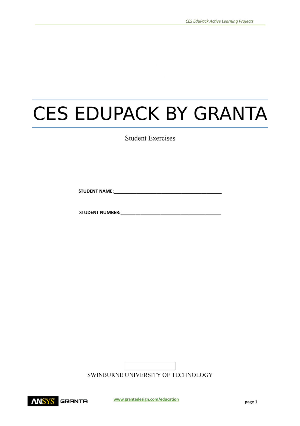 how to cite granta ces edupack software