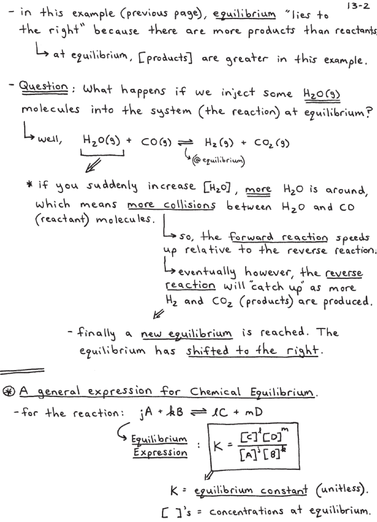 2 - CHEMICAL EQUILIBRIUM SEC 2 NOTES - CHEM 1031 - Studocu