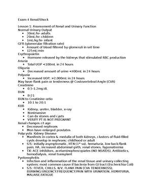 PEDS Exam 4 - Notes For Peds - PEDS Exam 4 The Child With A ...