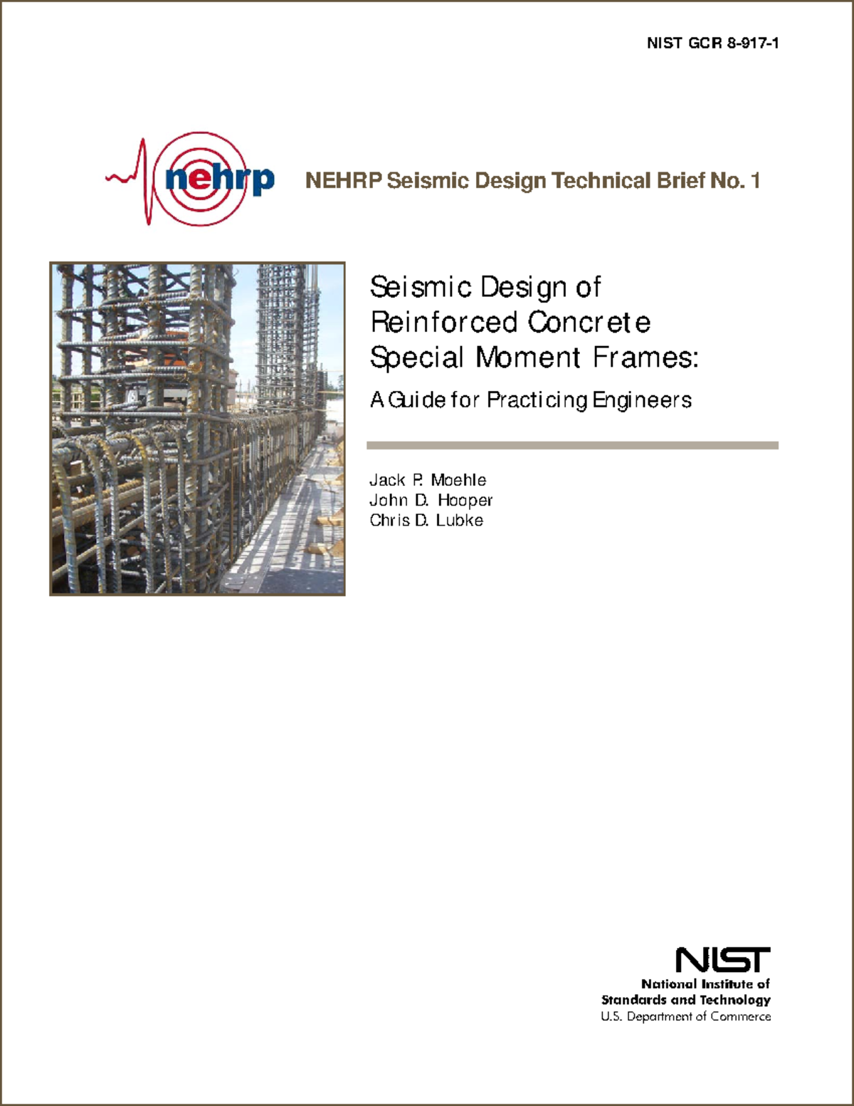 1 Seismic Design of Reinforced Concrete Special Moment Frames - NEHRP ...
