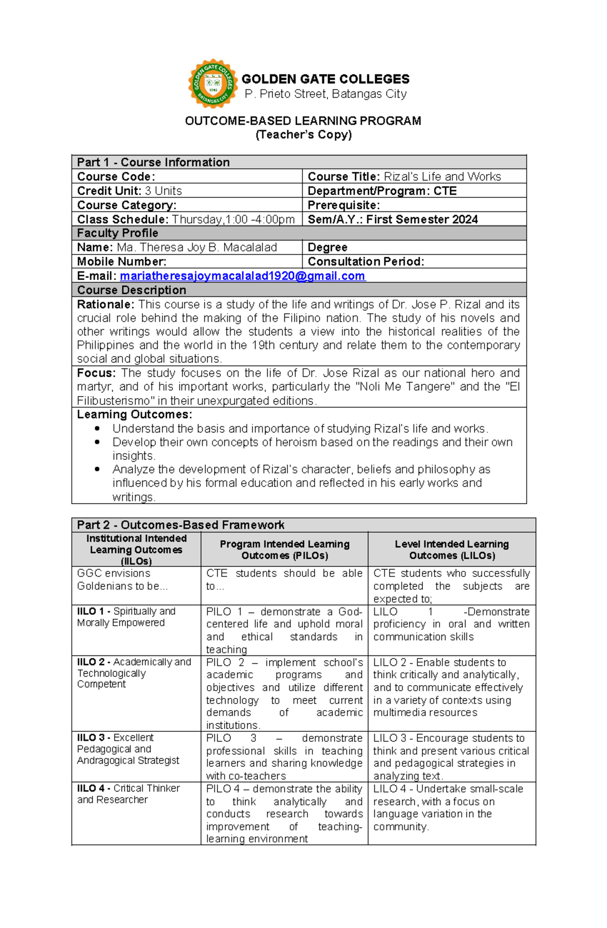 RizalOBENEW It may help to students who wantvto review GOLDEN