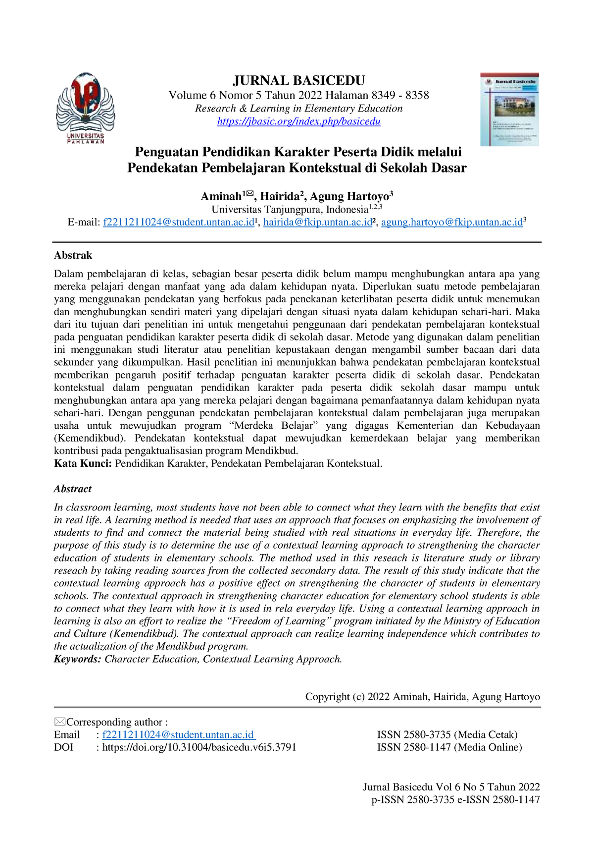 Admin,+74 - Tugas - Jurnal Basicedu Vol 6 No 5 Tahun 2022 JURNAL ...