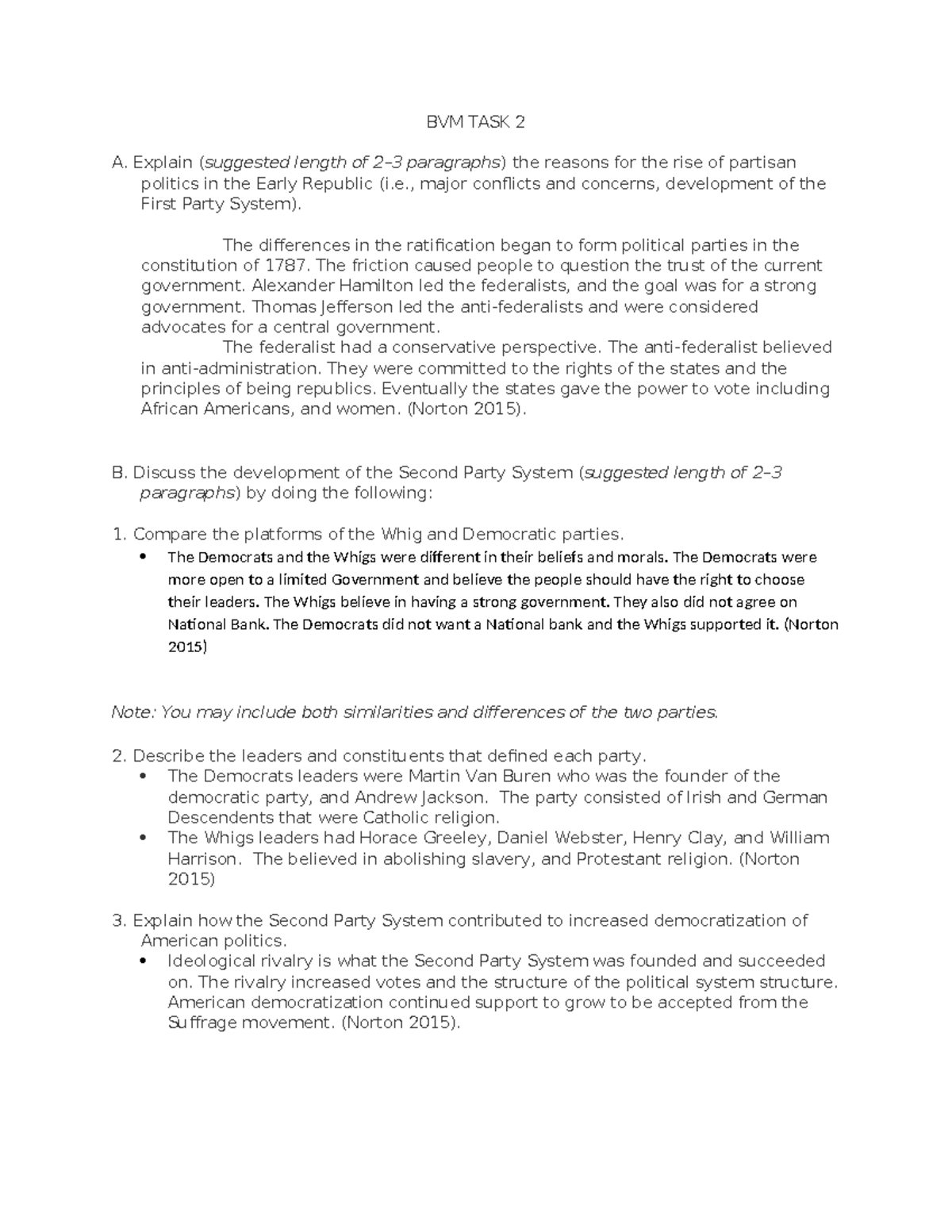 BVM TASK 2 - copy 2 - task 2 - BVM TASK 2 A. Explain (suggested length ...