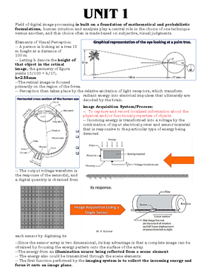 Unit 3 - notes - ####### UNIT-III Image degradation model The objective ...