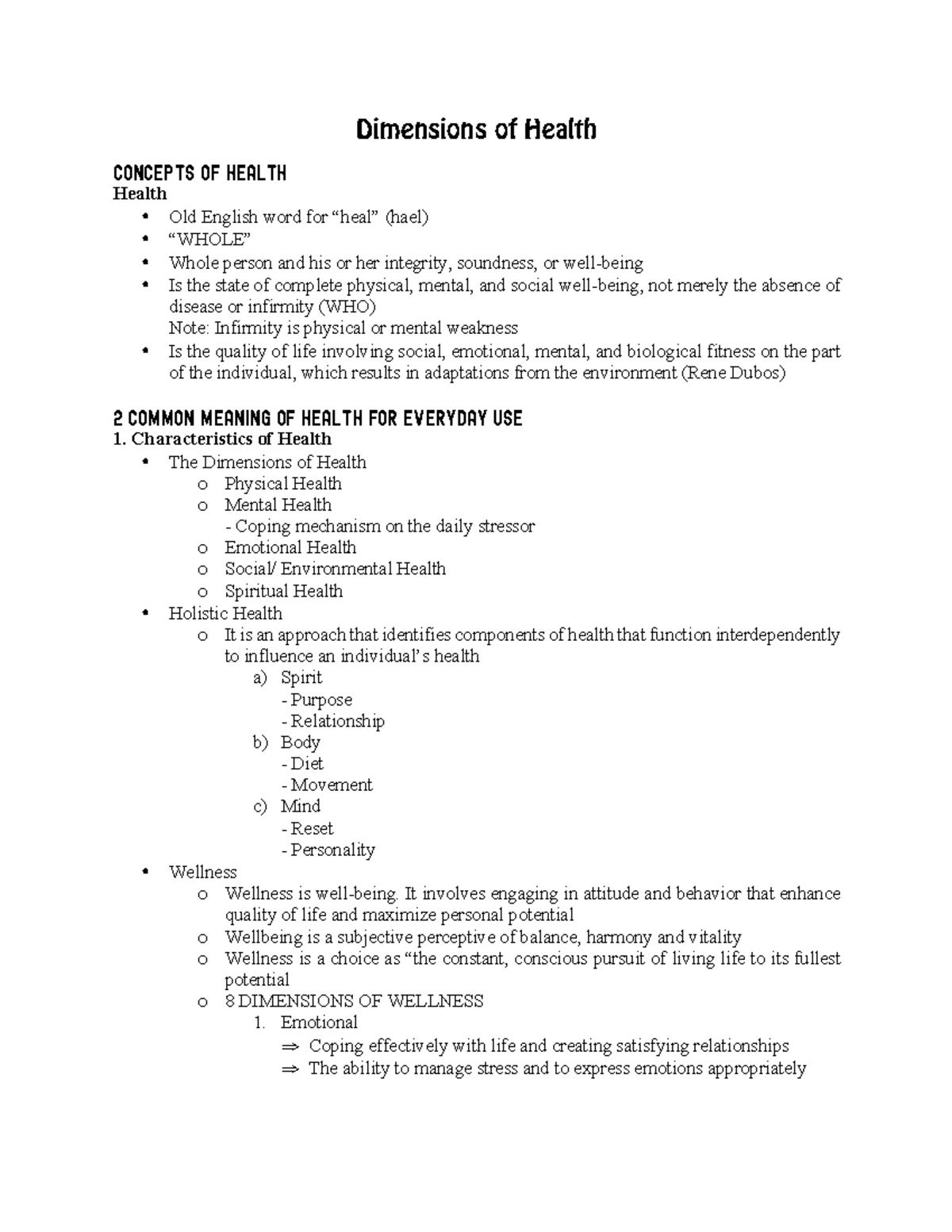 health-system-examination-dimensions-of-health-concepts-of-health