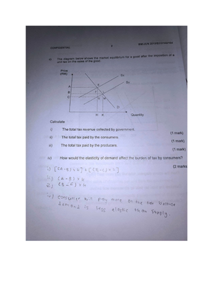 eco162 group assignment market equilibrium