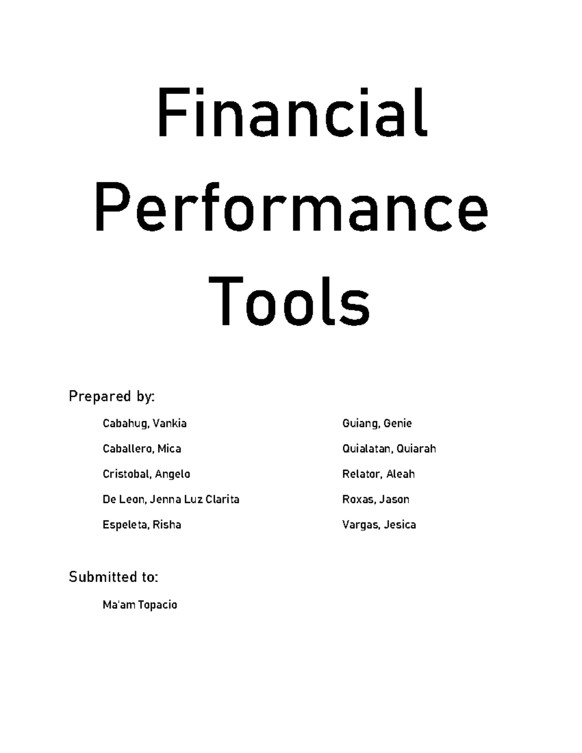 What Are Performance Tools