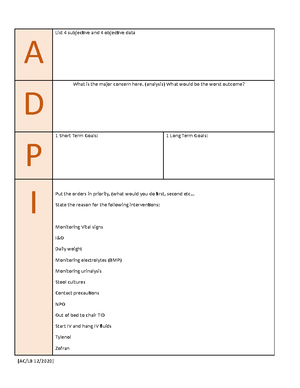 Ati wound care notes - Visual assessment o Location o Shape o Size o ...
