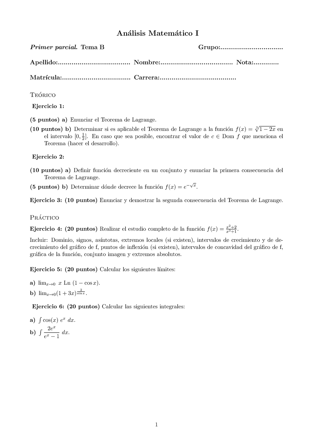 1er Parcial-Tema B - Resumen Economía - An ́alisis Matem ́atico I ...