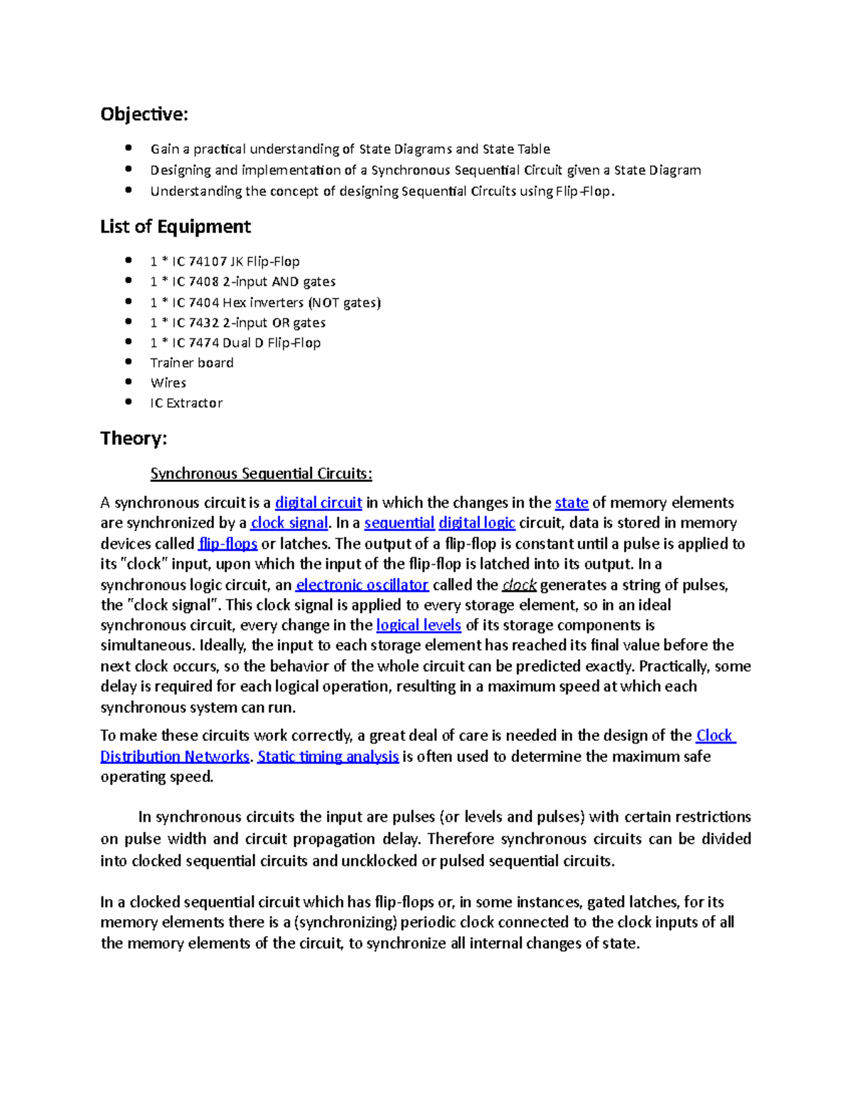 Lab-8-report - lab report - Objective: Gain a practical understanding ...