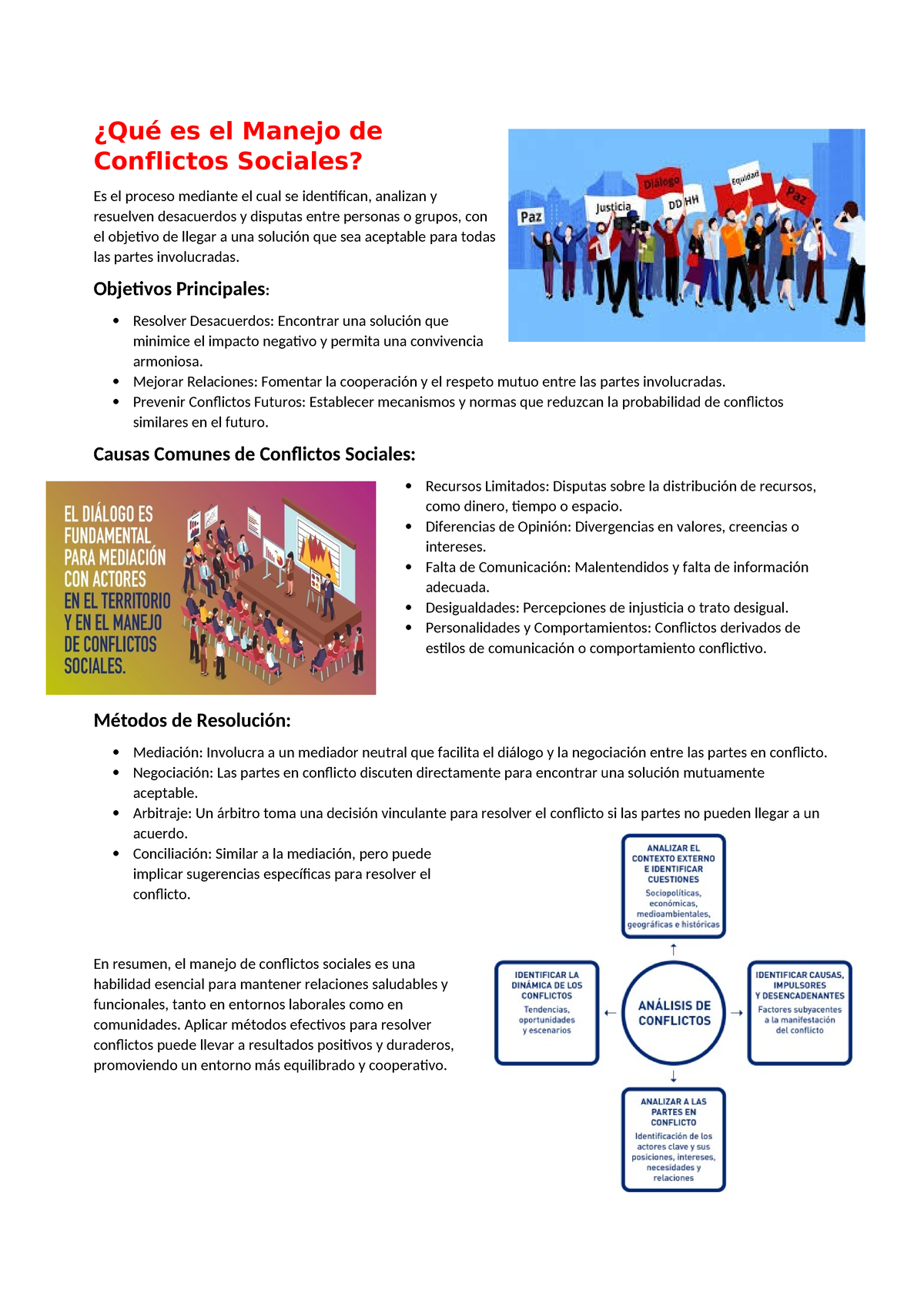 Qué es el Manejo de Conflictos Sociales - ¿Qué es el Manejo de ...