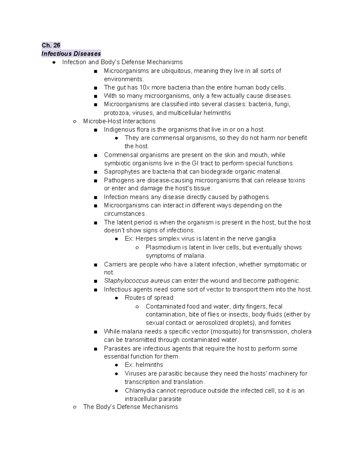 Path Ch 26 & 27 - Overview Of Ch 26 & 27 - Introduction To Human ...