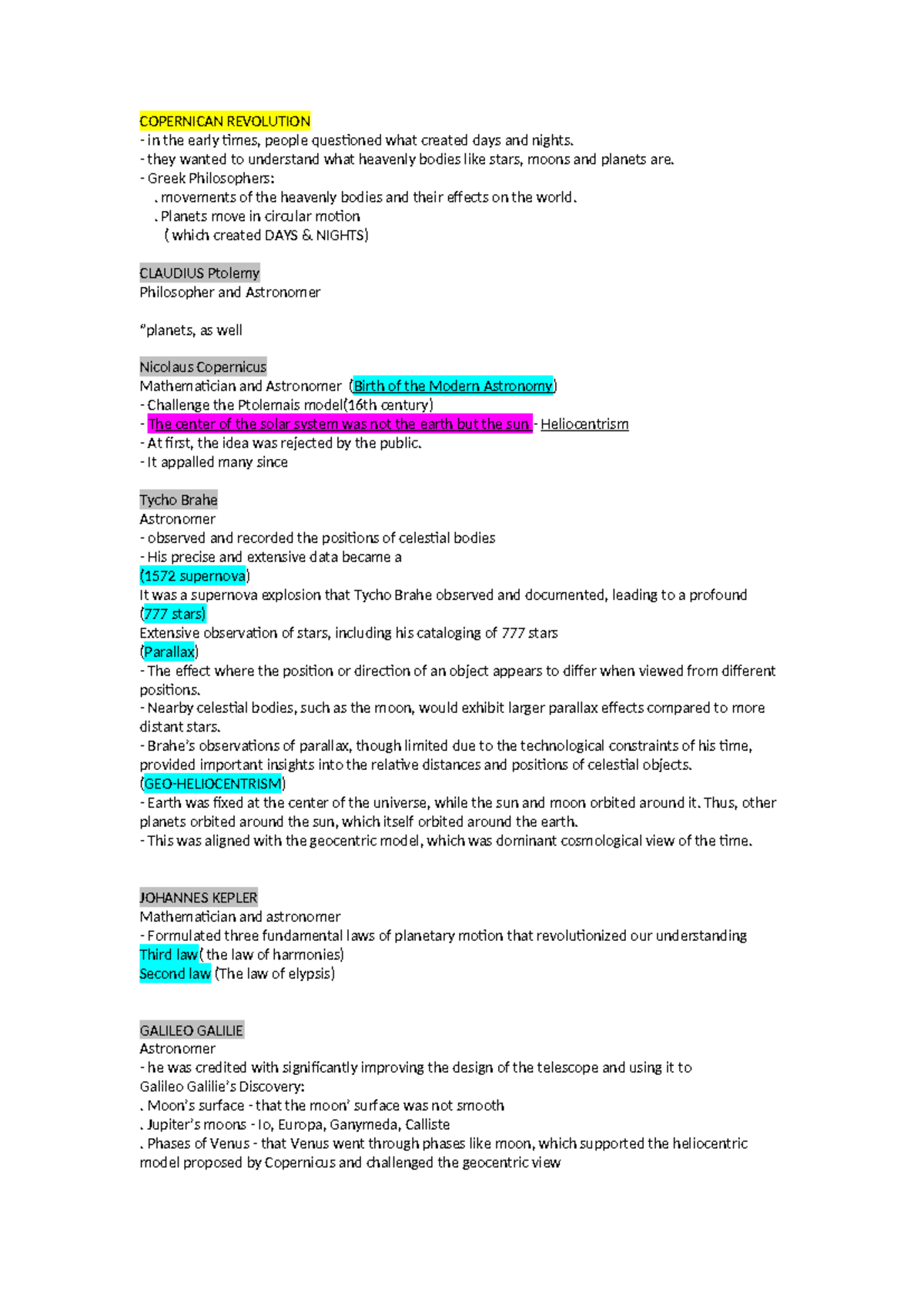 Sts lesson 2 - Summary Science Technology and Society - COPERNICAN ...