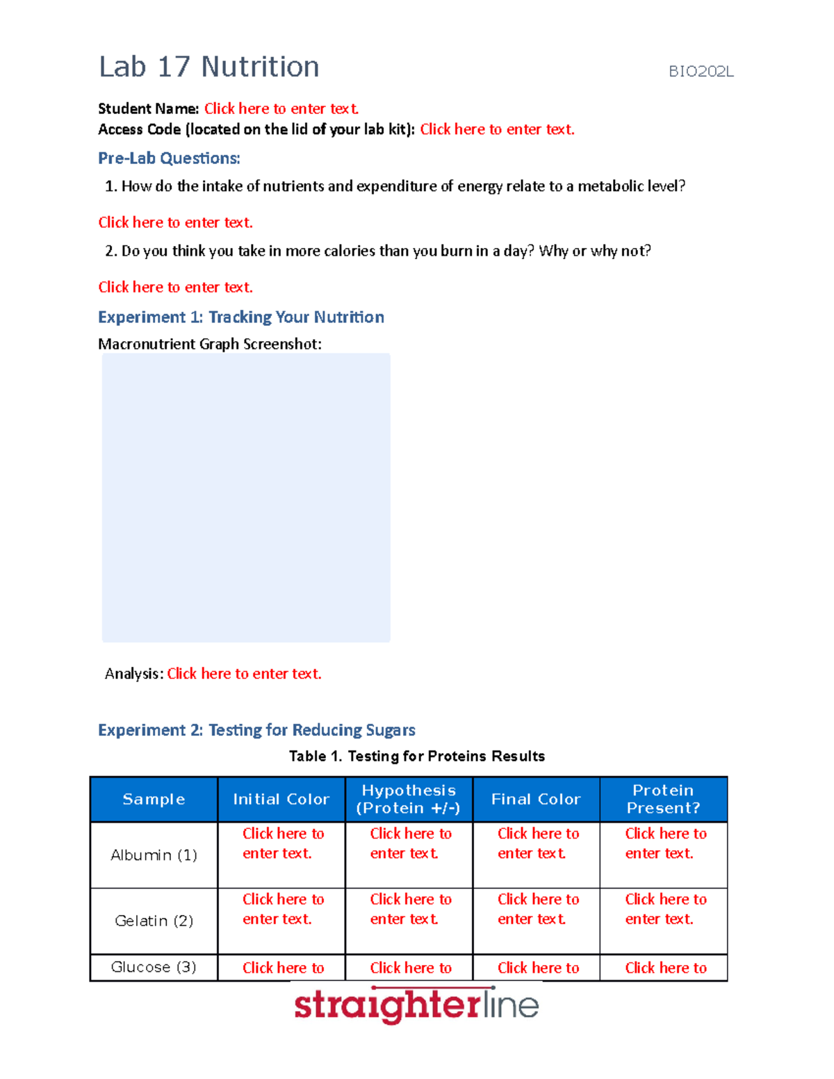 BIO202L+Lab+17+Upload+Document - Student Name: Click here to enter text ...
