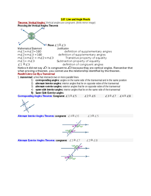 2.0 Two Colume proof - 1 Two-Column Proof Statements Reasons AB || CD ...