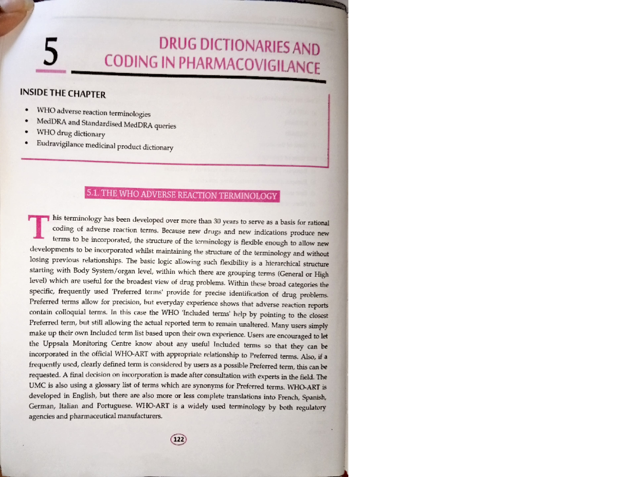 Drug Dictionary and coding in pharmacovigilance - 5 DRUG DICTIONARIES ...